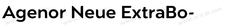 Agenor Neue ExtraBo字体转换